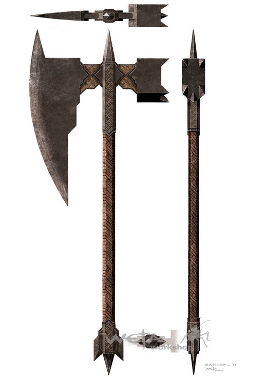 Dwarven Weapons Erebor Infantry Soldiers Axes