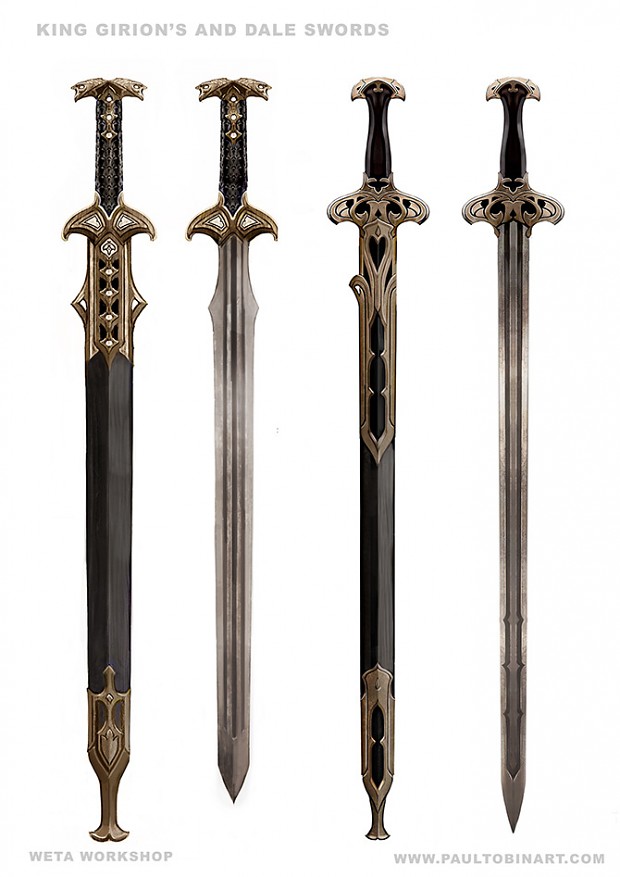 King Girion's Sword and Dale Soldiers Swords
