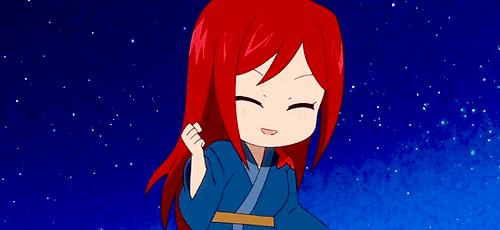 Erza can be cute, if she wants to.