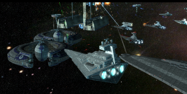 2 Lucrehulks vs Republic Fleet