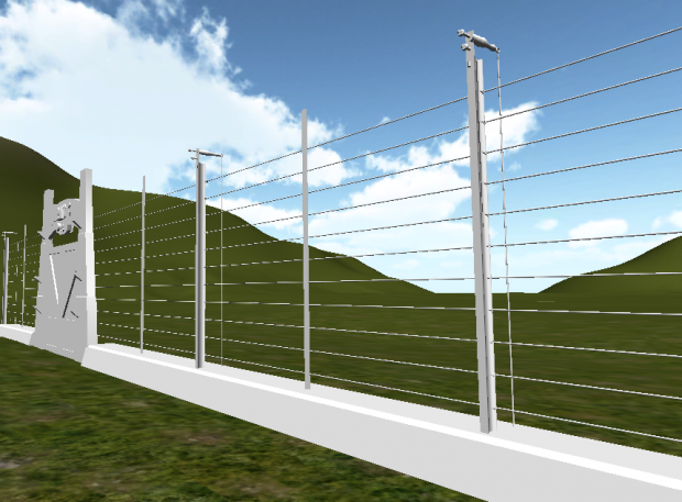 Jurassic Park 24ft fence