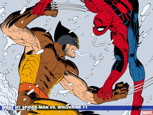 Wolverine and Spiderman