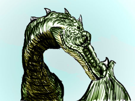 Dragon (my first Photoshop drawing)