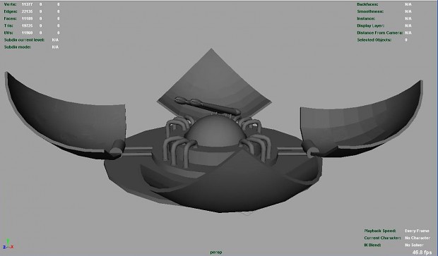 drop-down turret Hat'ak 3D model