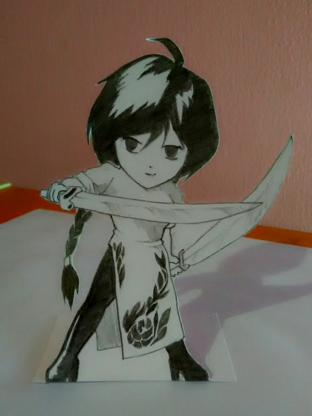 Papergirl Swordmaster