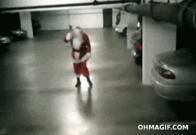 poor santa was drunk