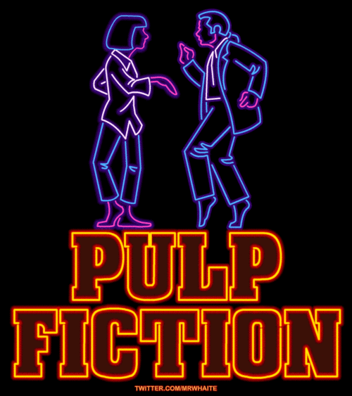 pulp fiction neon dance