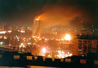 Belgrade in flames 1999