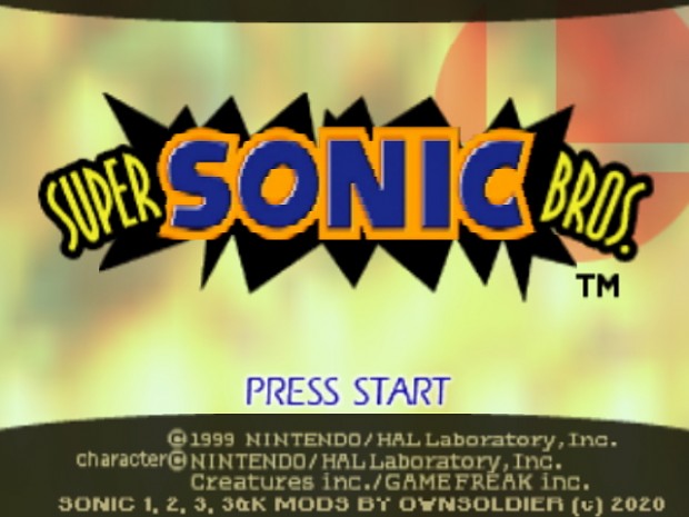 SSB64 Sonic Mod