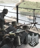 German soldiers defending the brig