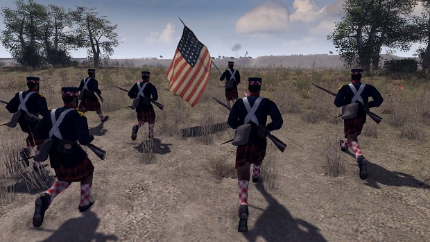 Union highlanders on the charge!! (fort wagner siege)