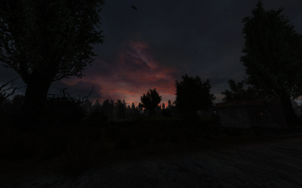 Sunset in Dark Valley