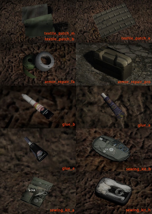 Armor repair items