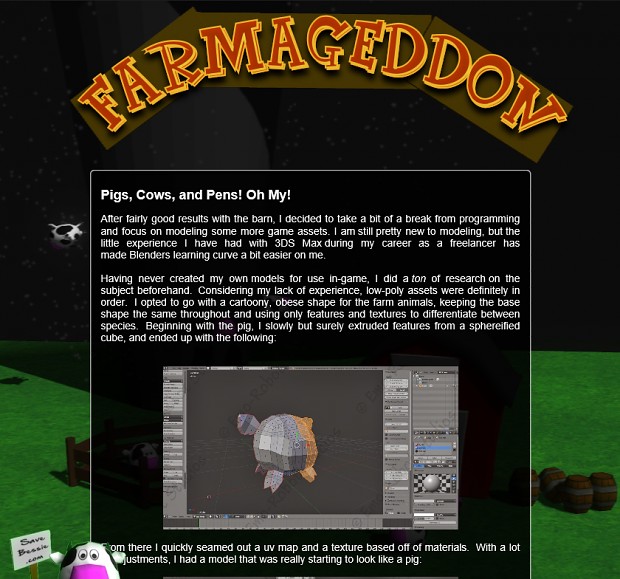 Website preview for Farmageddon