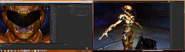 Golden_FighterZ (Unity3d WIP Screenshot)