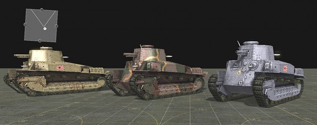 テクスチャ試作　其の1　八九式中戦車
