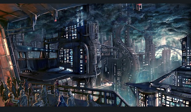 Futuristic Cyberpunk-something city