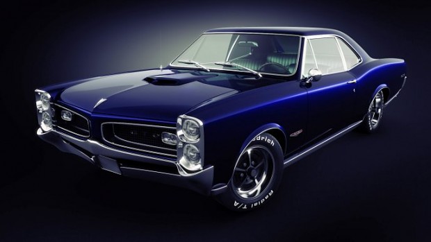 Blue Pontiac GTO