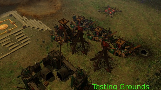 SM and ork tank traps with building animations