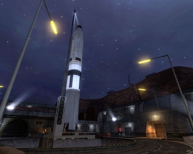 Black Mesa - Rocket On Launch Pad