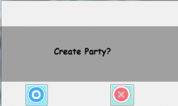 Post-media party creation message