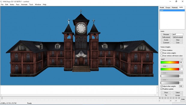 3D Model Of The Touhou Scarlet Devil Mansion w/ Download!