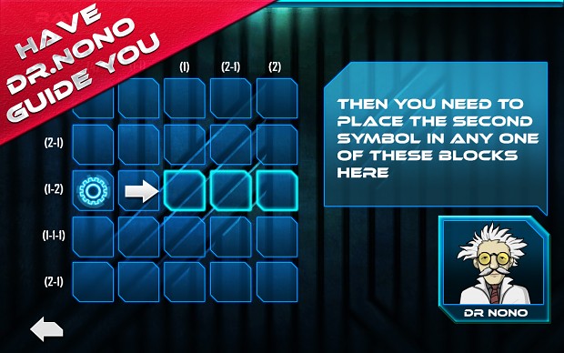 Grid Puzzle screenshot featuring Dr. Nono