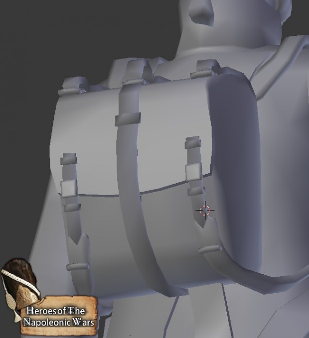 New French Backpack 3d model