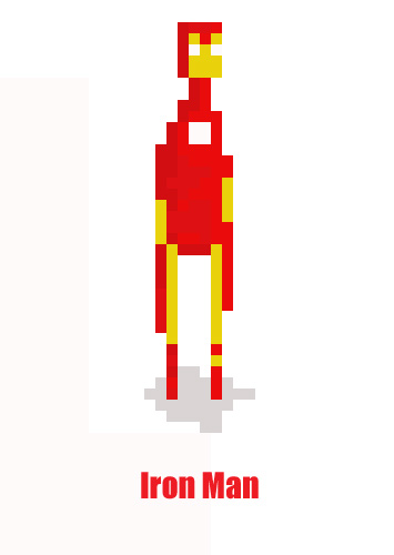 Iron Man Pixel Art