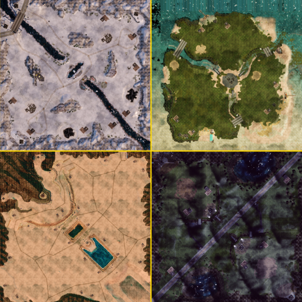 GenEvo upodated maps for map pack V1