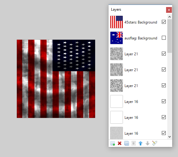 Layers for Flag