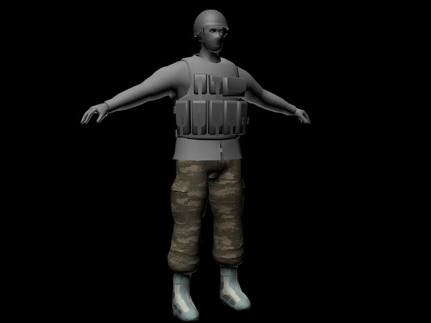 Reworking on TAF Light Soldier model