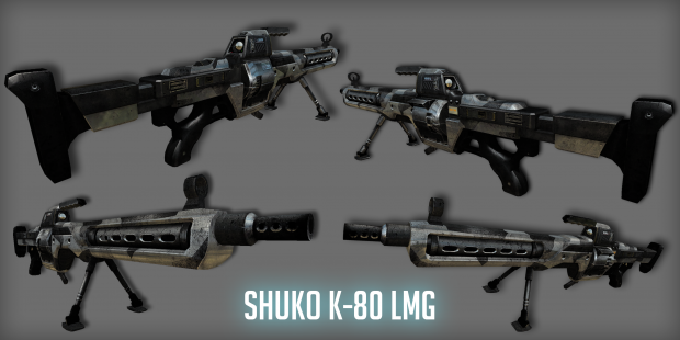Shuko K-80 LMG - "Full Modeled"