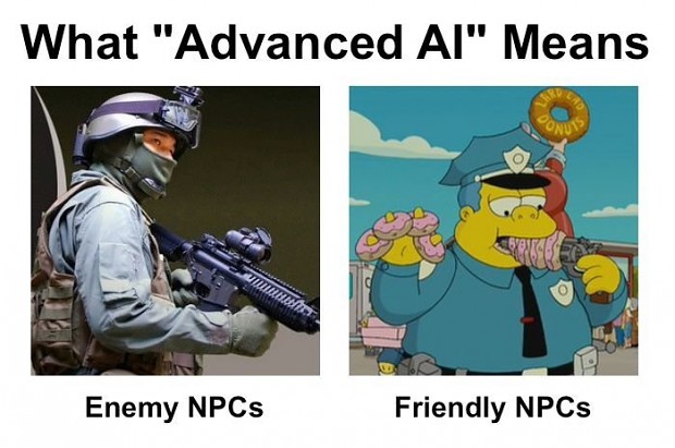 Advanced AI in most games