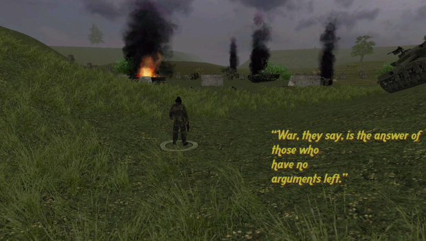 “War, they say, is the answer of those who have no arguments left.”