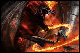 Best Illustration of the Balrog Fighting Gandalf!