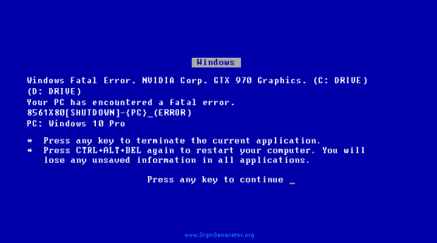 BLUE SCREEN OF DEATH (REAL!!!!!)