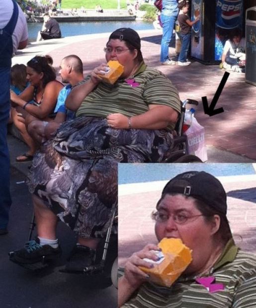 Casually eating a block of cheese