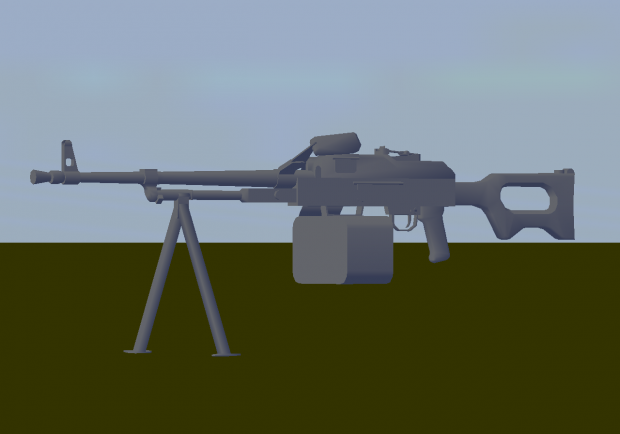 Model Preview: PKM machine gun
