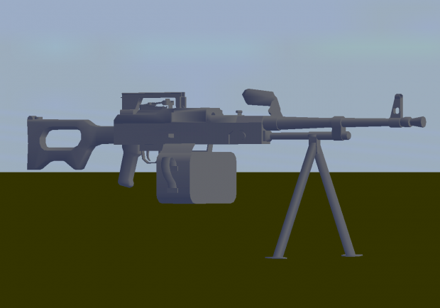 Model Preview: UKM-2000P machine gun