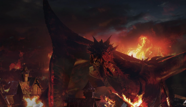 Smaug concept art from the BOTFA extras