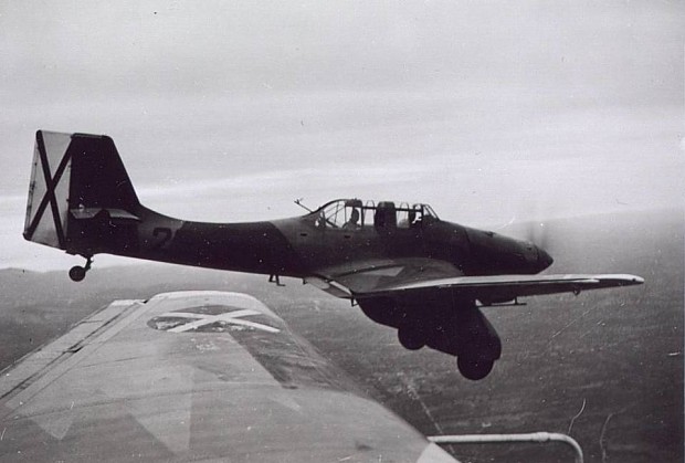 Junkers Ju 87A (Stuka) with Spanish Nationalist Rebel markings
