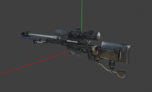 Working on 3D scope on Sniper Ghost Warrior AW50