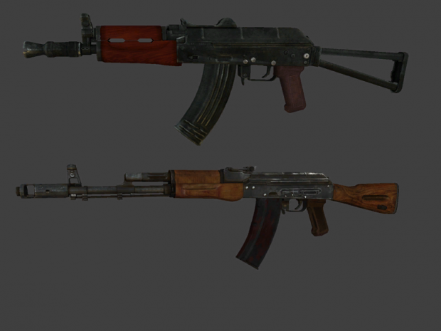 AKS74u and AK-74