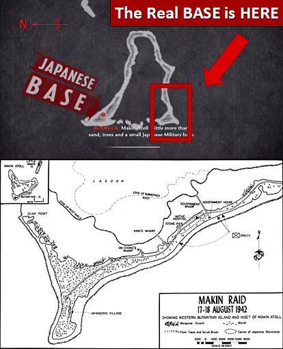 Real Makin map (Butaritari island)