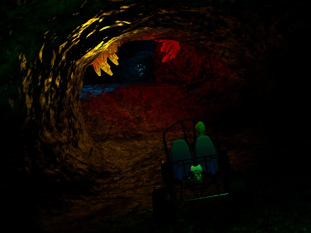 Spelunking by go cart :)