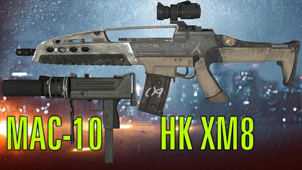 HK XM8 and MAC-10