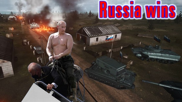 Russia wins