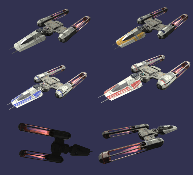 Y-Wing, A-Wing testing