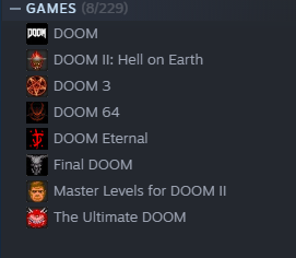 Doom Update list 2022